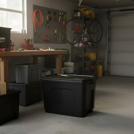 Caja organizadora 80 lts Alta NEGRO