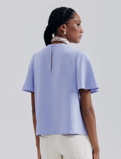 BLUSA CON MANGAS EVASÉ VIOLETA