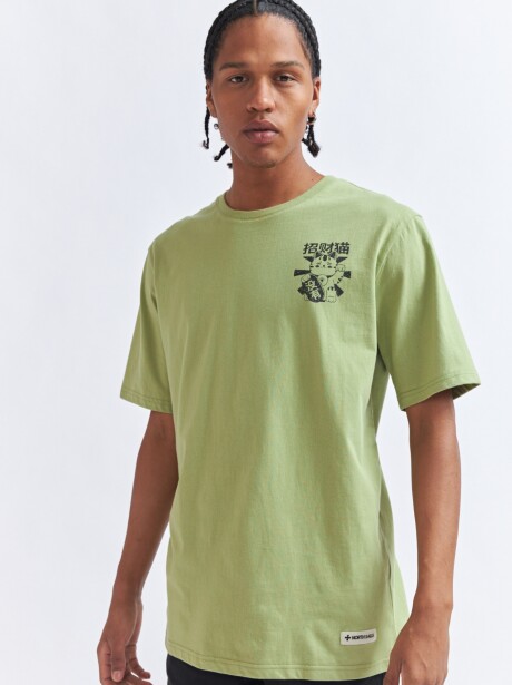 REMERA YAGO VERDE OLIVA