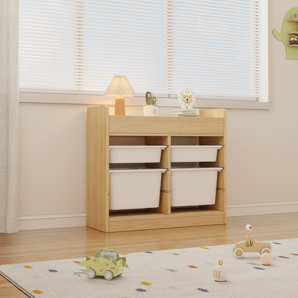 ORGANIZADOR 2 KIDS - MADERA NATURAL-BEIGE SUNNY 