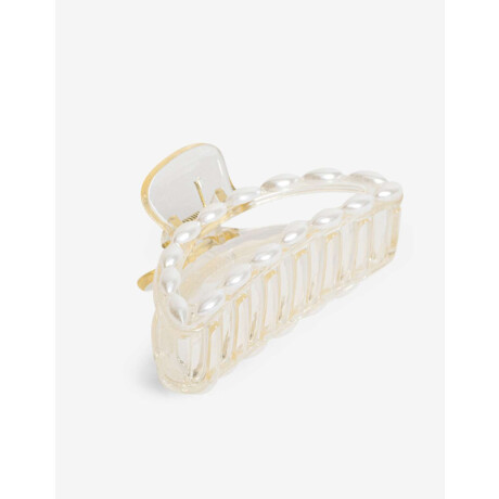 Broche Con Perlas Blanco Nacarado/perlado