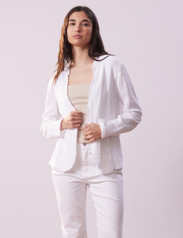 Chaqueta Algodon BLANCO