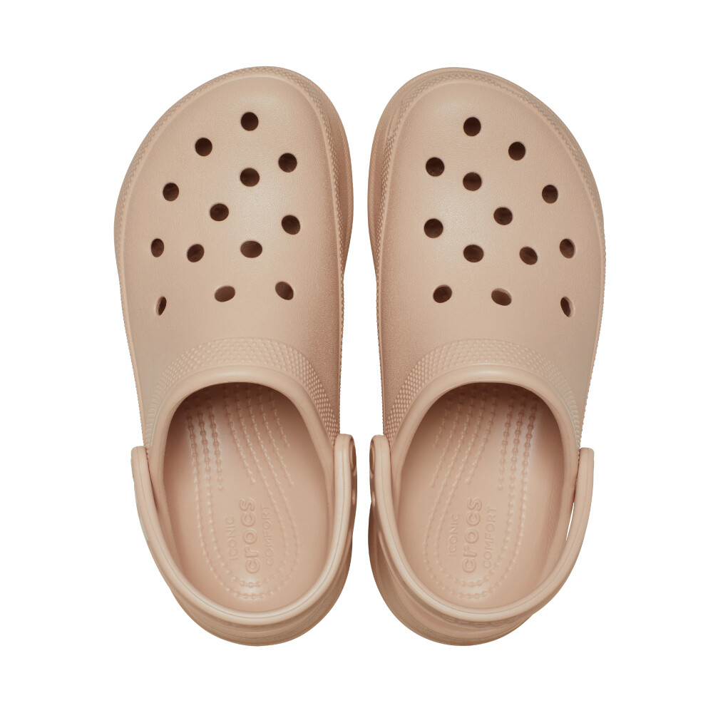 Plataformas Crocs Bae Clog W - Mujer Pink Caramel