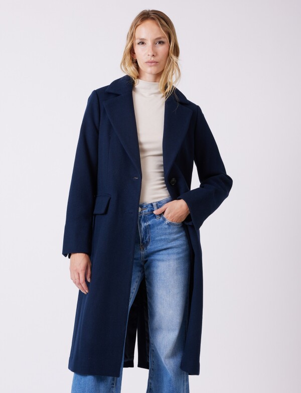 Tapado Largo Lana AZUL