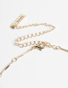 Cadena Corta con Dije Strass Collar Cadena Con Cubic - Dorado