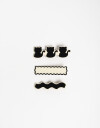 Horquillas con Accesorios Animales Set De 3 Horquillas Bicolor Funny. - Combinacion Bicolor