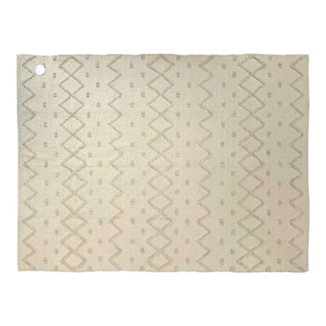 Alfombra Natural 170X250Cm Puntos Zigzag