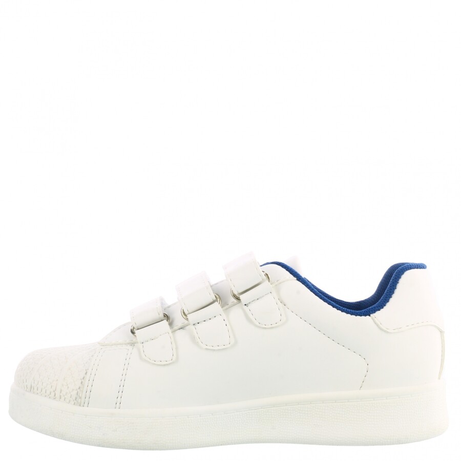 Championes Infantiles Push DANISH con velcros Blanco - Azul Marino
