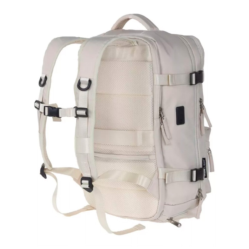 Mochila de viaje para carry on beige