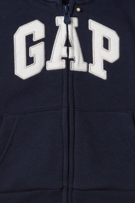 Buzo Canguro Con Cierre Logo Gap Toddler Niño Tapestry Navy