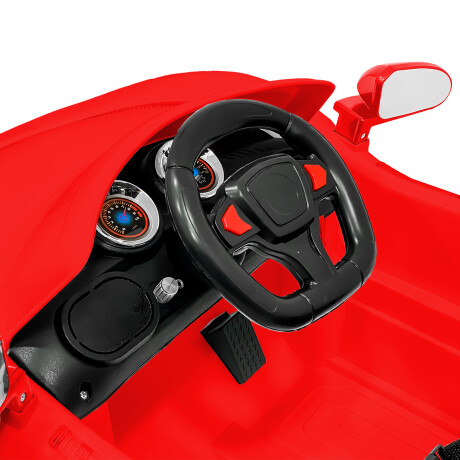 Auto A Batería 6v Control Remoto Luces Música Sonido Rojo