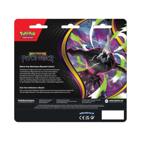 Pokémon 3-Pack Blister - Mega Evolution - Pitch Black Pokémon 3-Pack Blister - Mega Evolution - Pitch Black