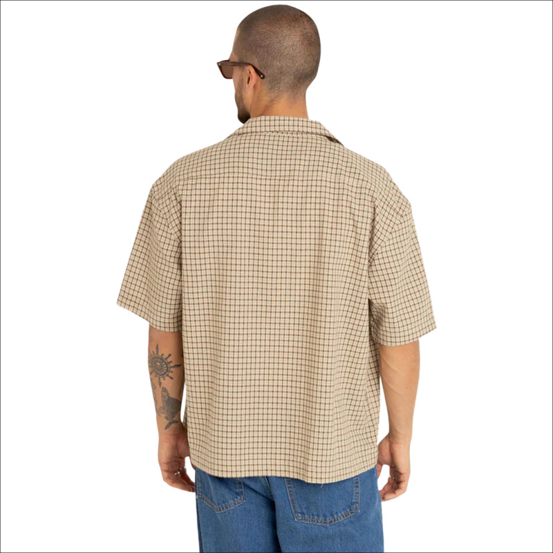 Camisa Rhythm Jeremy Check - Beige Camisa Rhythm Jeremy Check - Beige