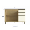 Armario bajo mesada 1.20 mt 2 puertas 3 cajones - Nueva Dubai Armario bajo mesada 1.20 mt 2 puertas 3 cajones - Nueva Dubai