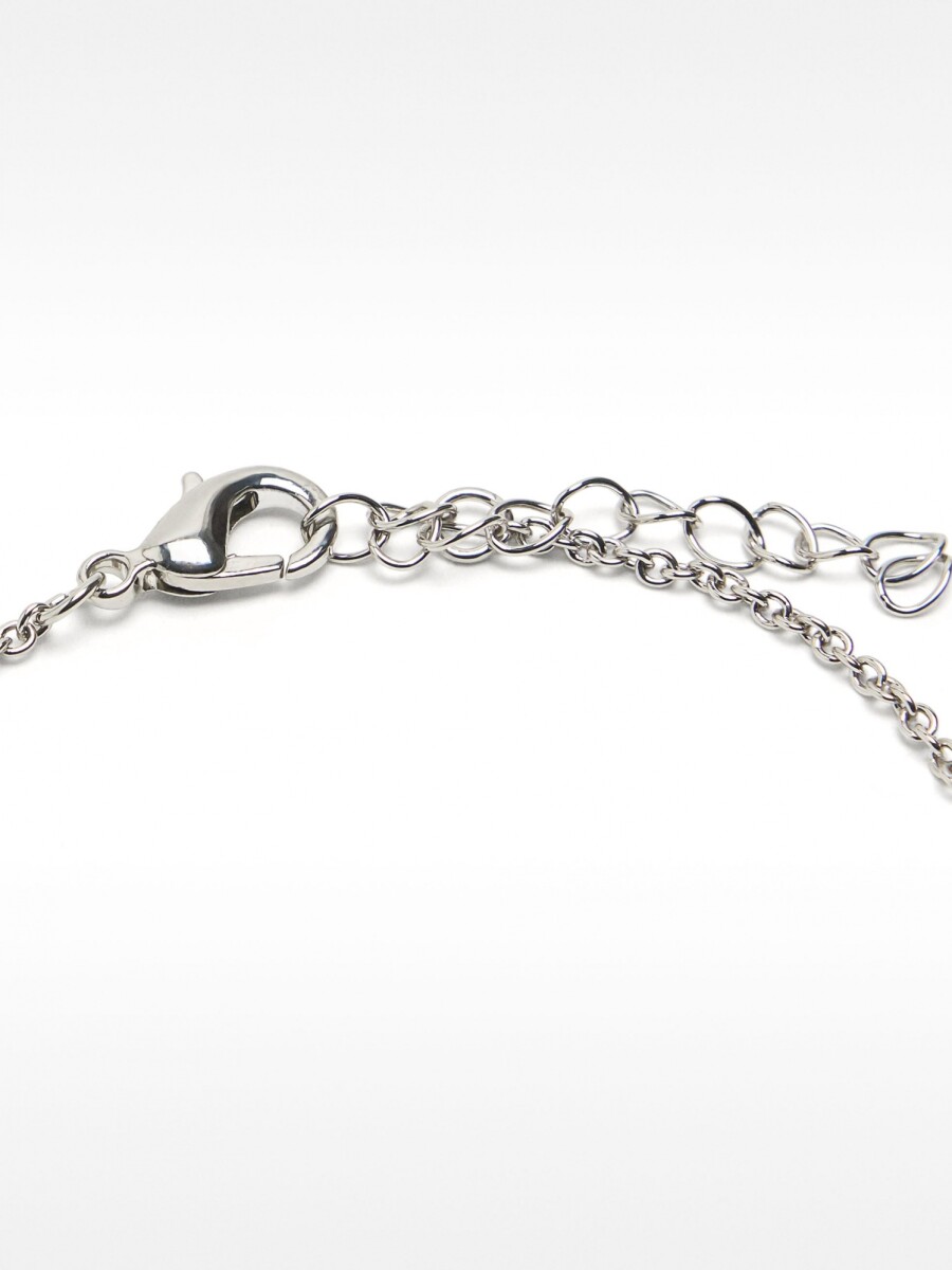 Pulsera Con Circonitas plateado