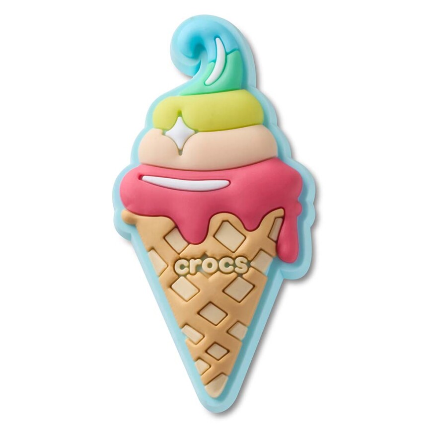Jibbitz Waffle Ice Cream Cone Multicolor