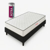 Conjunto Sommier 1 Plaza Petra Levane 14 188x78cm Con Box Conjunto Sommier 1 Plaza Petra Levane 14 188x78cm Con Box