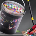 Marcadores En Balde Set De 120 Colores Estuche Redondo Marcadores En Balde Set De 120 Colores Estuche Redondo