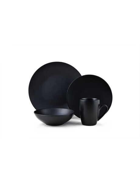 SET 16 PIEZAS STONEWARE D27-21-18/410ML MONO BLACK THOMSON SET 16 PIEZAS STONEWARE D27-21-18/410ML MONO BLACK THOMSON