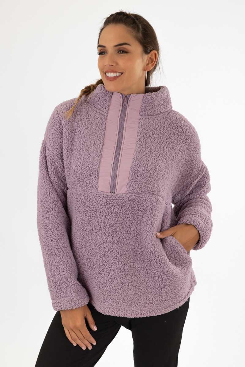 Sweater sherpa - Lila 