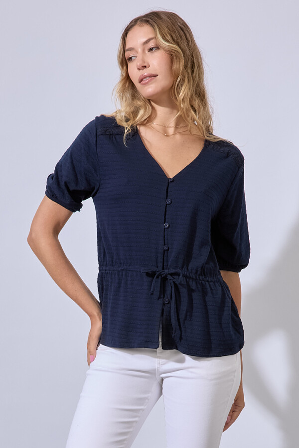 Blusa Algodon AZUL