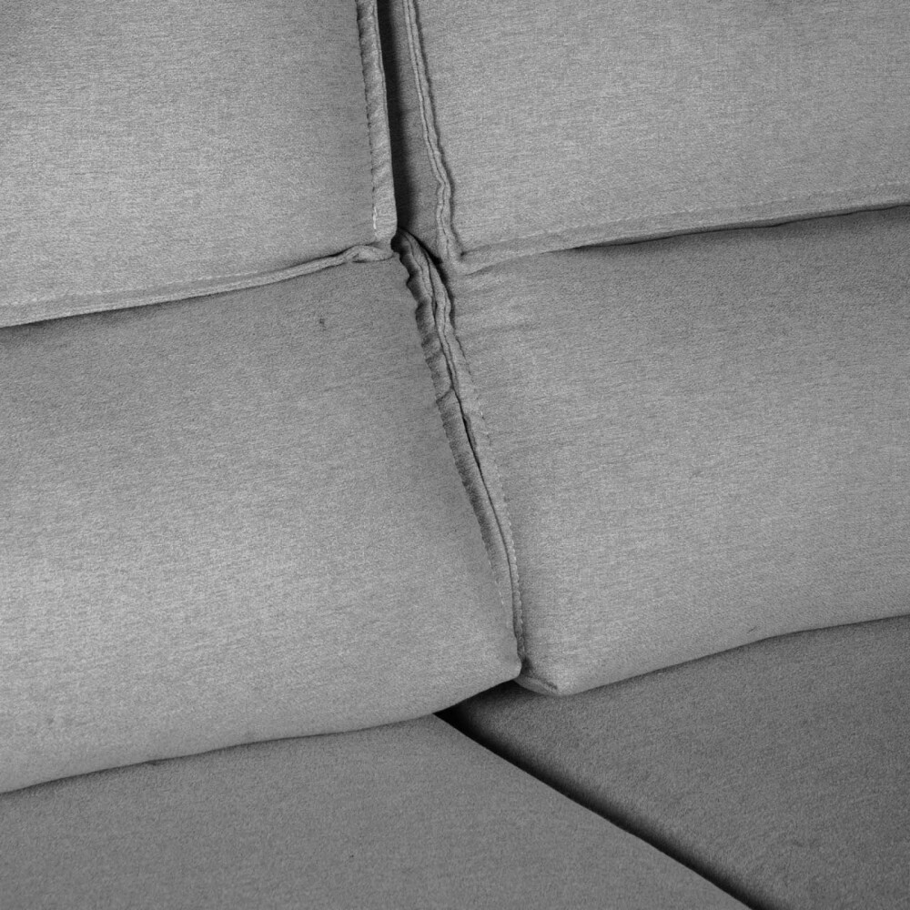 SOFA RETRACTIL 3 CUERPOS TELA GRIS AMBAR