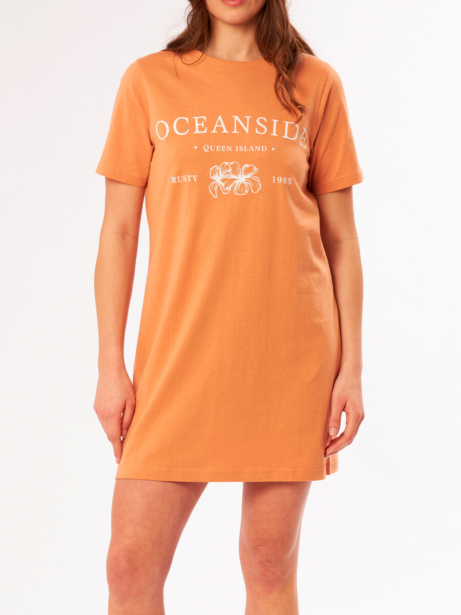 T-SHIRT LARGA ELORE RUSTY - Naranja 