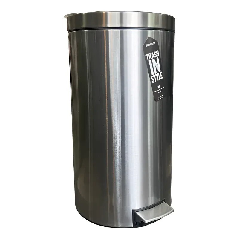 Cubo para basura 40/45lts de acero inoxidable - BRABANTIA - MERCADERIA CON DETALLES Cubo para basura 40/45lts de acero inoxidable - BRABANTIA - MERCADERIA CON DETALLES