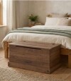 Baul Pie De Cama Linea Mexicana Nogal