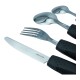 Set Cubiertos Adaptados Artritis, Temblor Manos Negro
