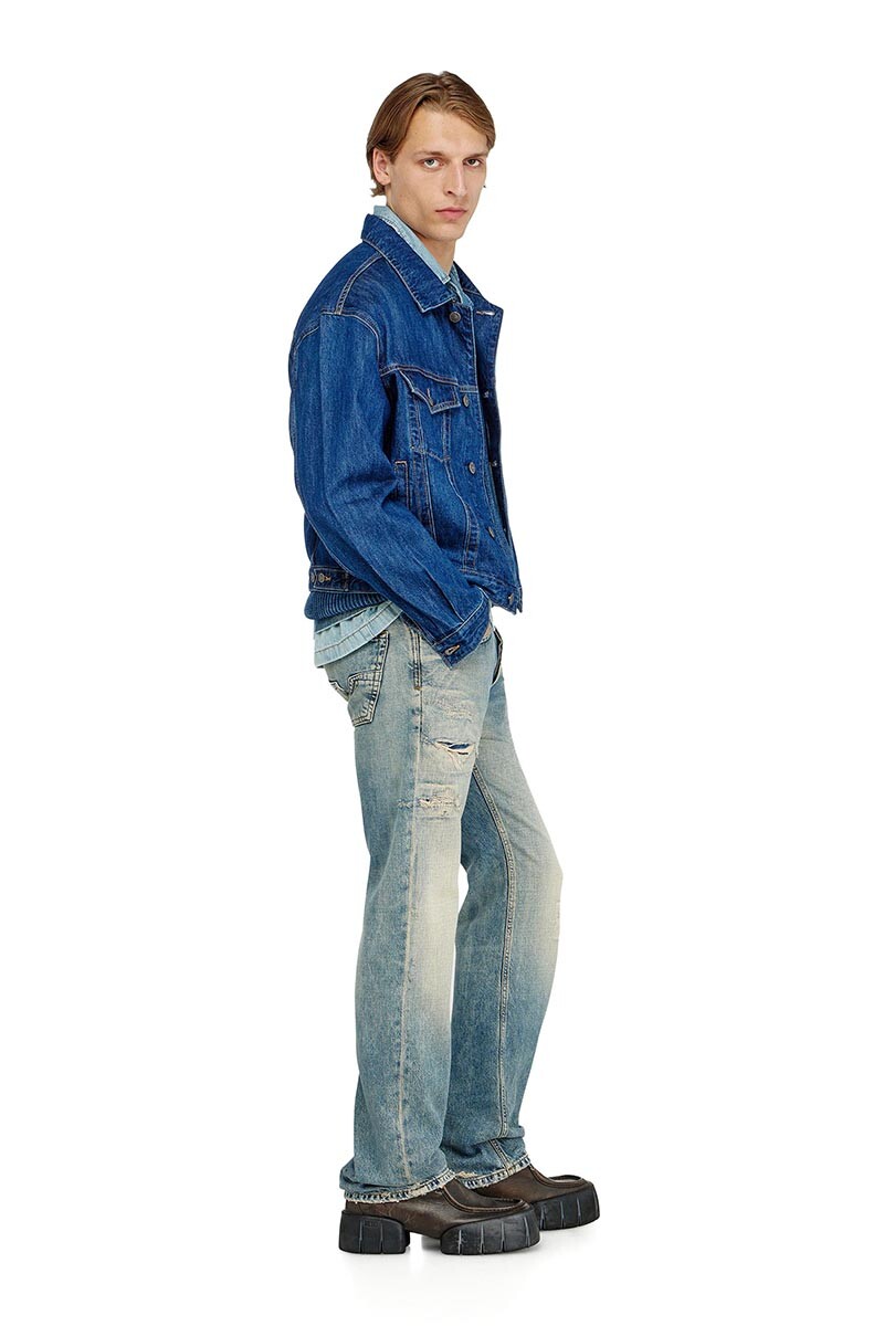Jean Para Hombre 1985 Larkee Azul Medio