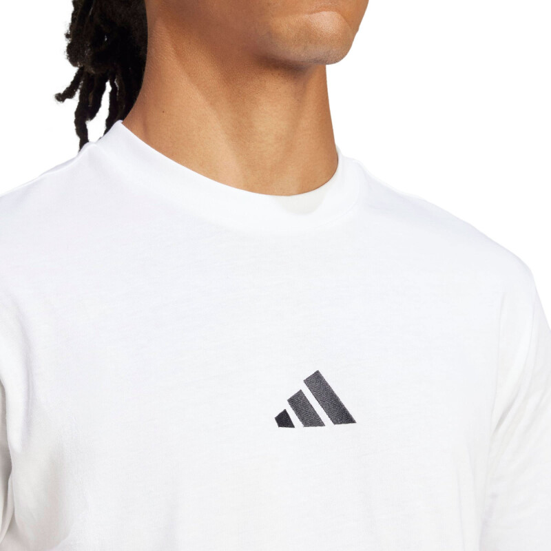 Remera de Hombre Adidas Essentials Sl Blanco - Negro