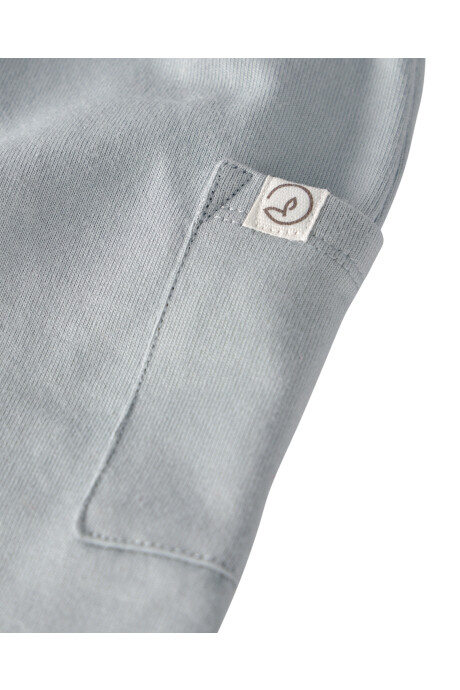 Pack dos pantalones de algodón orgánico, azul y gris Sin color