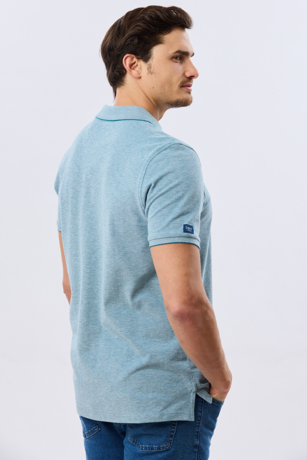 REMERA POLO LISA PIQUÉ Petroleo