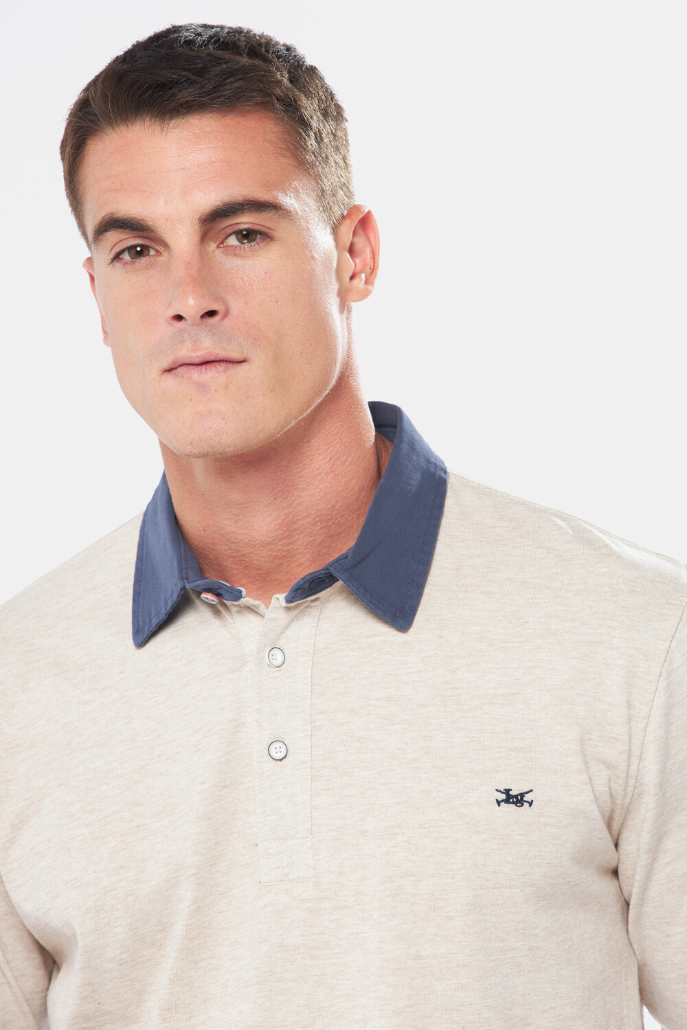 REMERA POLO LISA Beige