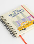 Anotadores Cuadernos y Memos Estampados Cuaderno Cuadrado Espiralado De Tapas Duras Impresas - Combinacion Tricolor