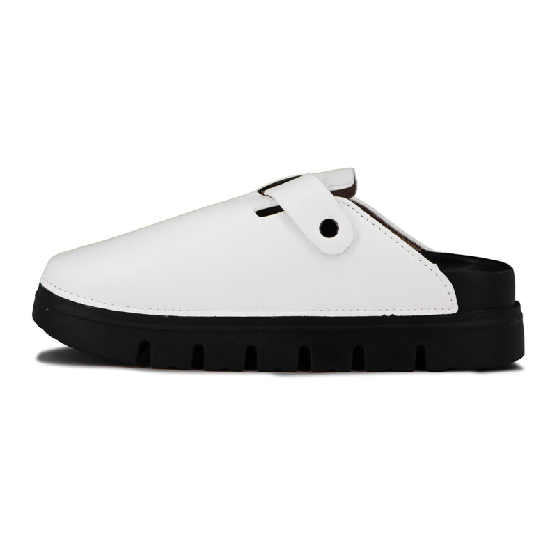 Zuecos Plataforma Mujer Darkness Blanco