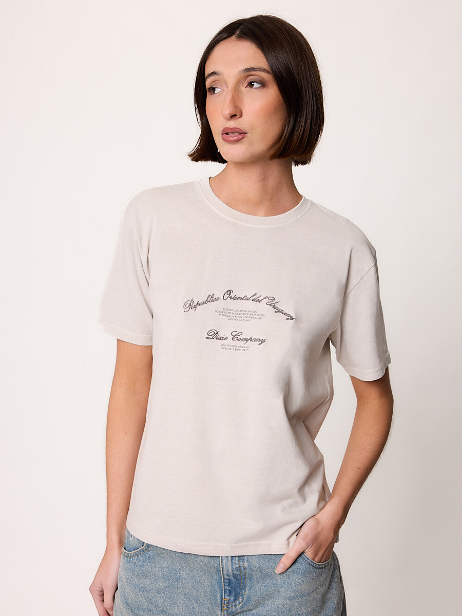 T-SHIRT M/C UYNAT DIXIE - Gris Claro 