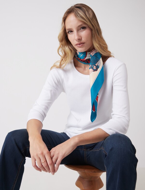 Remera Algodon Basica BLANCO