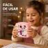 Cámara Infantil Instantánea Gatito con Doble Lente y Selfie ROSA