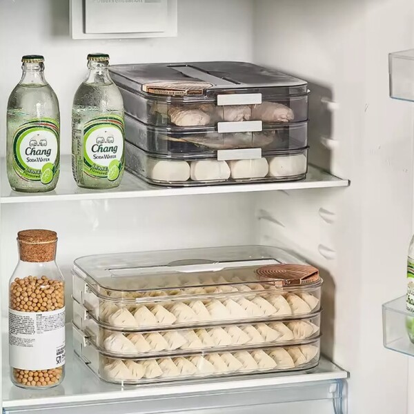 Set X4 Organizador Multiuso Heladera Cocina Bandeja Niveles Color Transparente CTN016 Set X4 Organizador Multiuso Heladera Cocina Bandeja Niveles Color Transparente CTN016