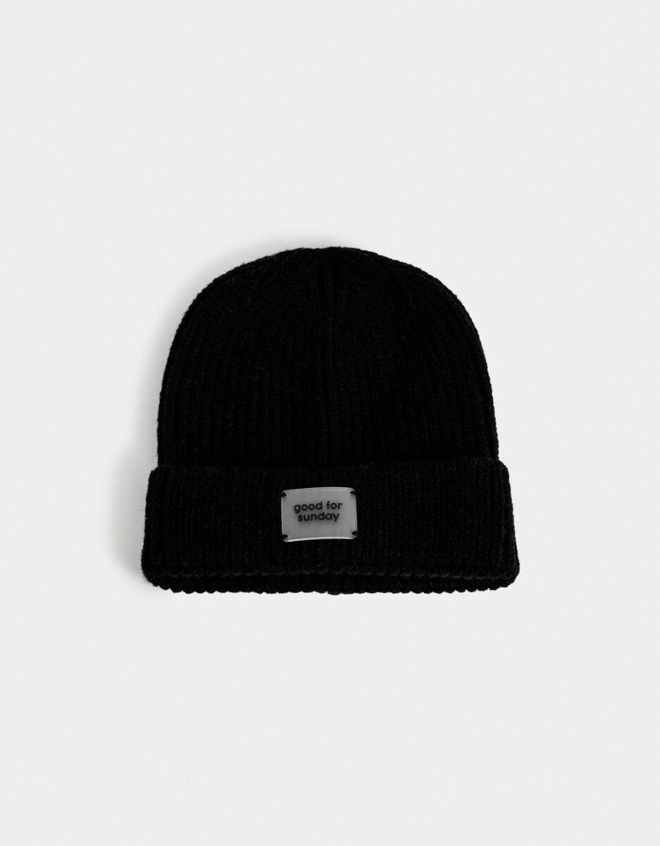 Gorro Tejido Con Tag 