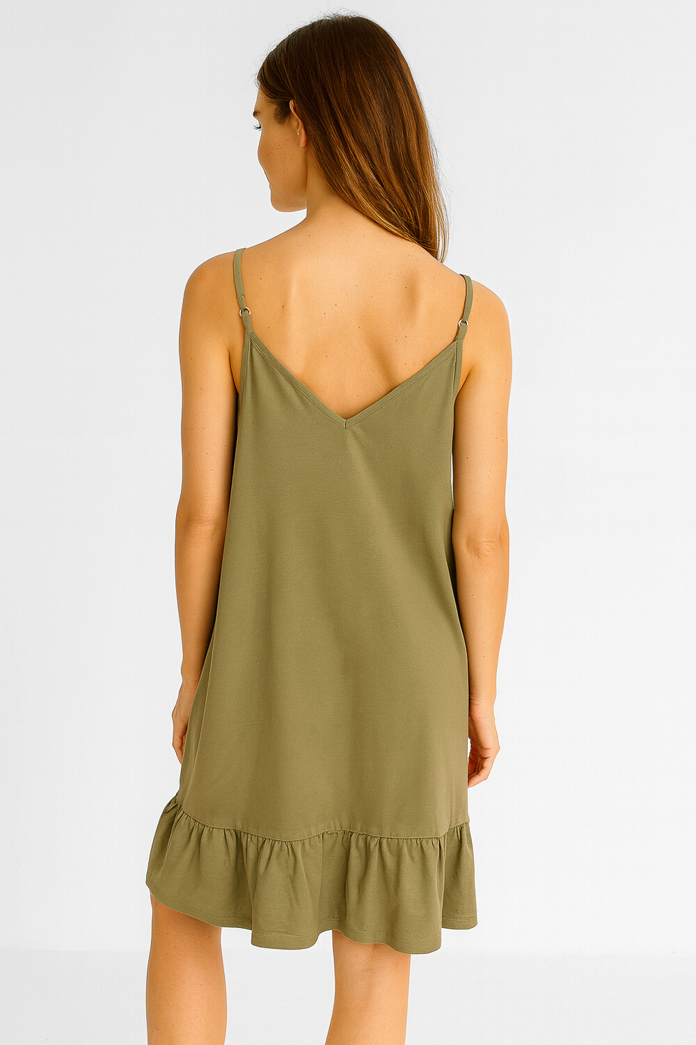 Vestido Laurenes Verde Oliva Claro