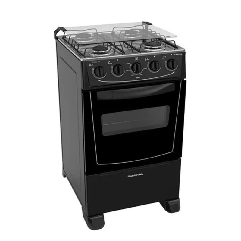 Combo Cocina Punktal 4h A Gas +campana Extractora Petra 60cm Color Negro Combo Cocina Punktal 4h A Gas +campana Extractora Petra 60cm Color Negro