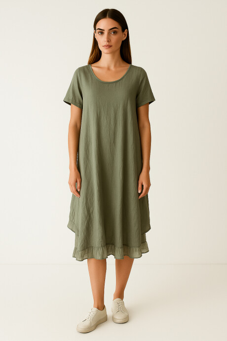 Vestido Belet Verde Azulado