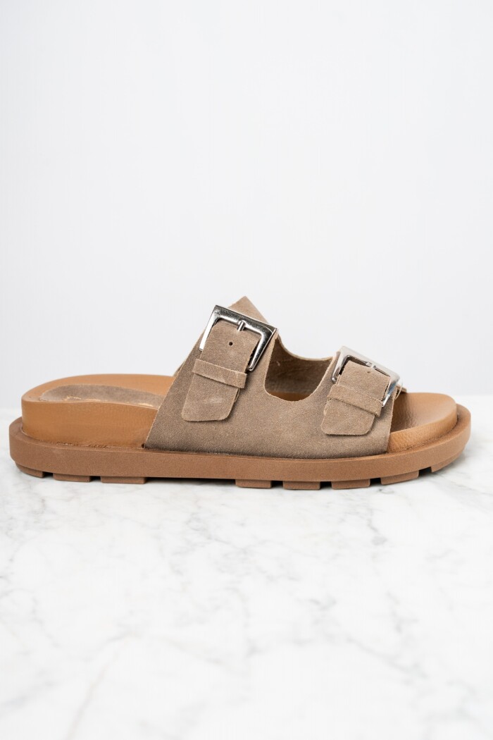 Sandalia Gamuza Vison