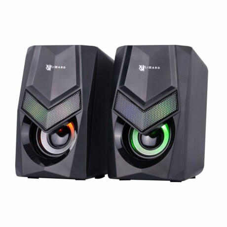Parlantes Gamer X-Lizzard Xzz-Sp-01 Con Rgb Universo Binario NEGRO