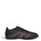 Championes de Fútbol 5 Unisex Adidas Predator Club TF Negro - Rojo
