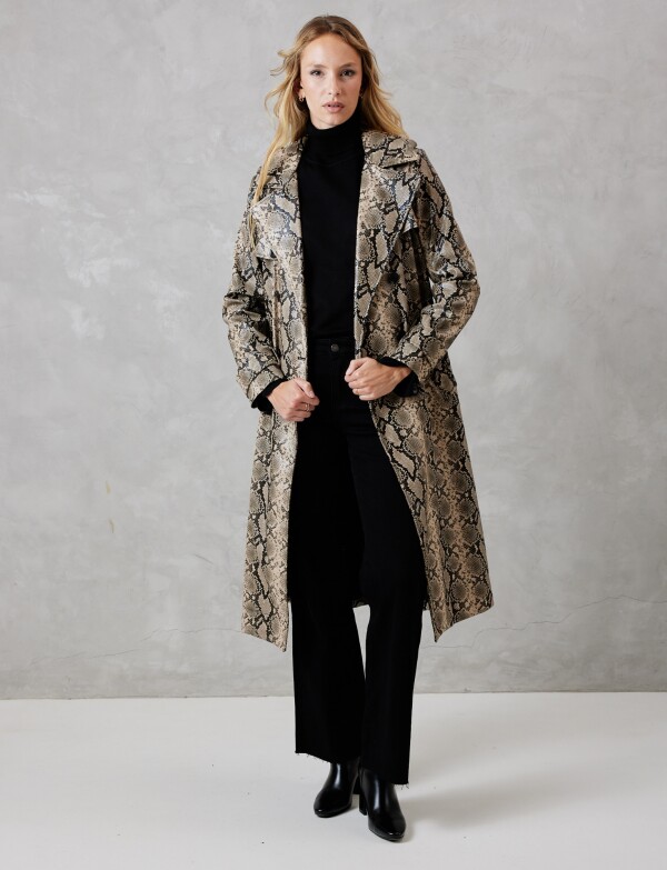 Tapado Eco Cuero MARRON/MULTI