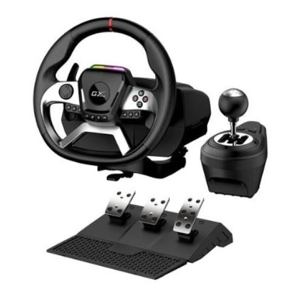 Volante Genius Speedmaster X5 Pc Xbox One Ps4 Pedales VOLANTE GENIUS SPEEDMASTER X5